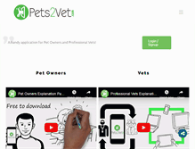 Tablet Screenshot of pets2vet.com